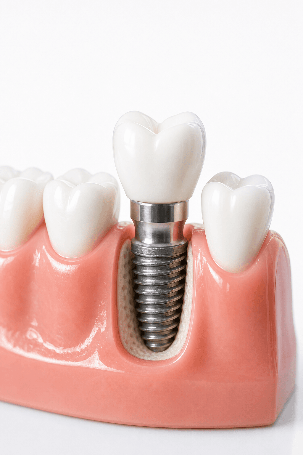Dental implant model and restoration tools